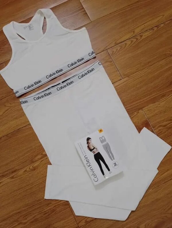 New Calvin Klein Bralett & Leggings Yoga Gym Set Sport Bra - Image 13